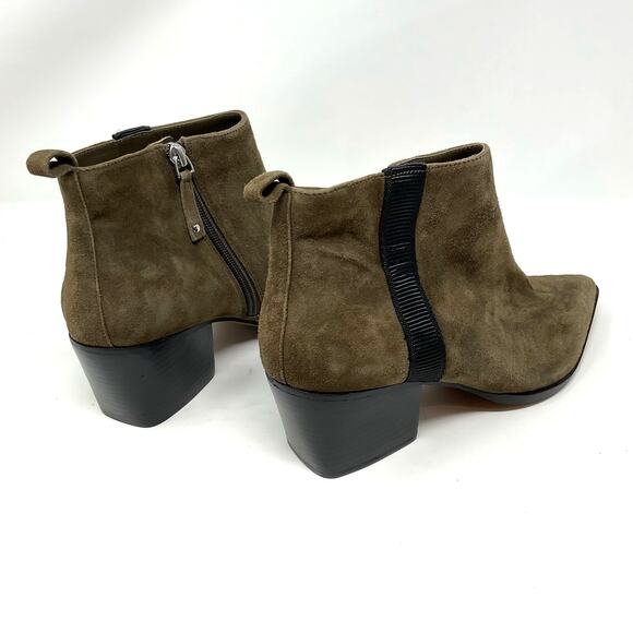 Linea Paolo Sevilla II Bootie Brown Suede Ankle Boots - Picture 4 of 12